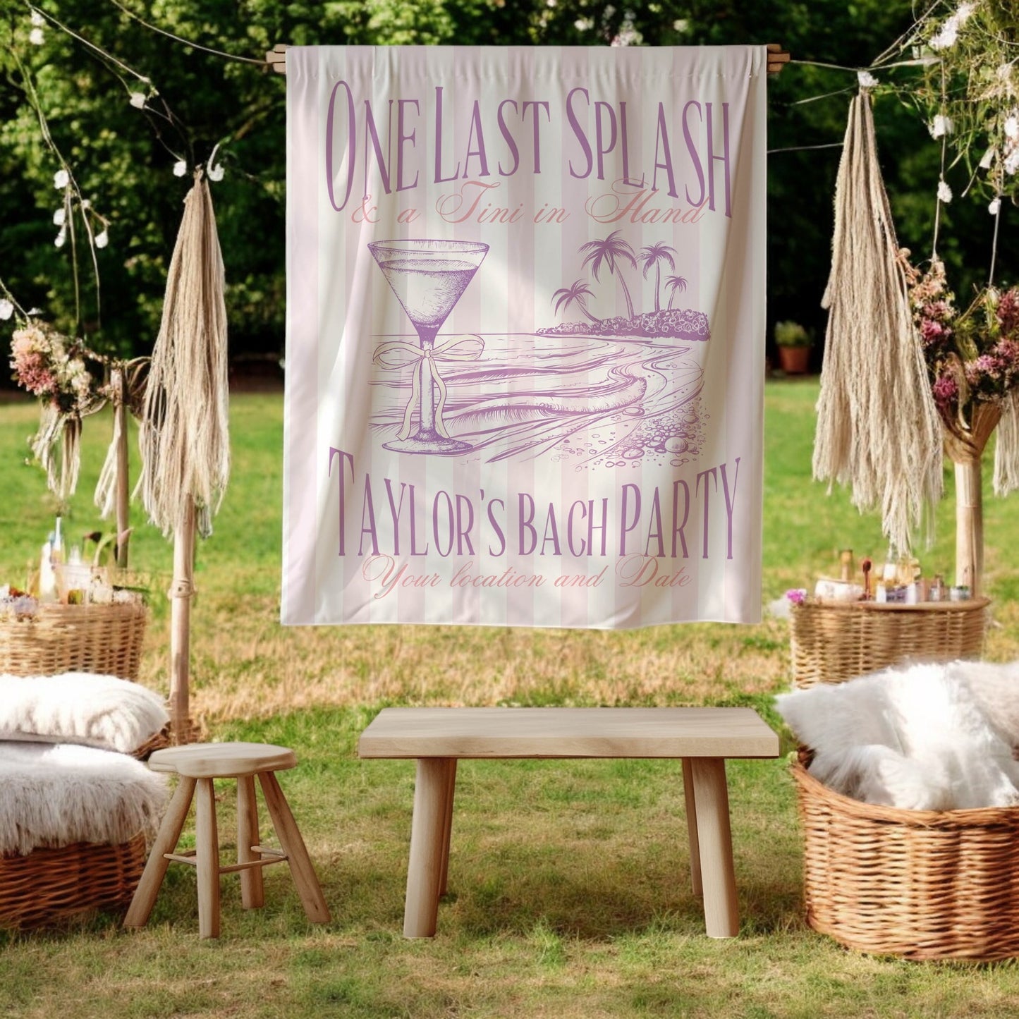 Beach Bachelorette Banner – Custom Bach Décor | #73