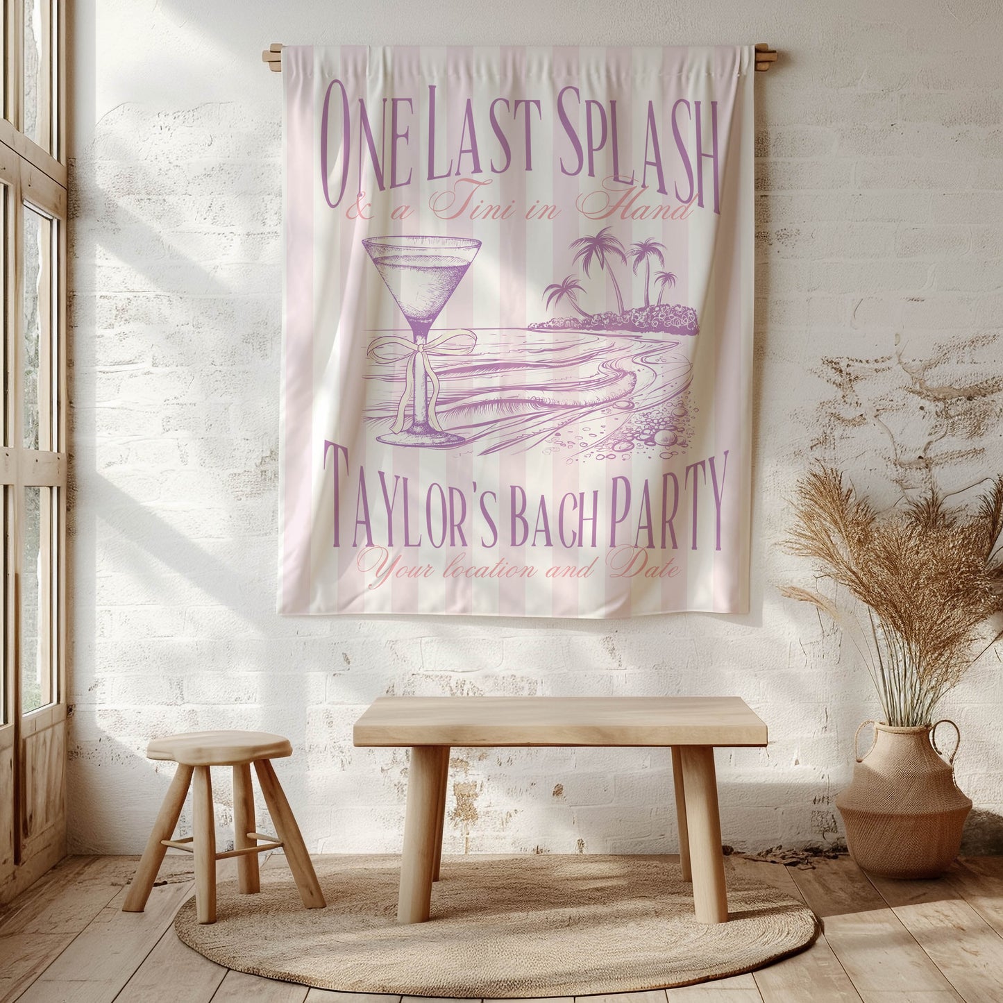 Beach Bachelorette Banner – Custom Bach Décor | #73