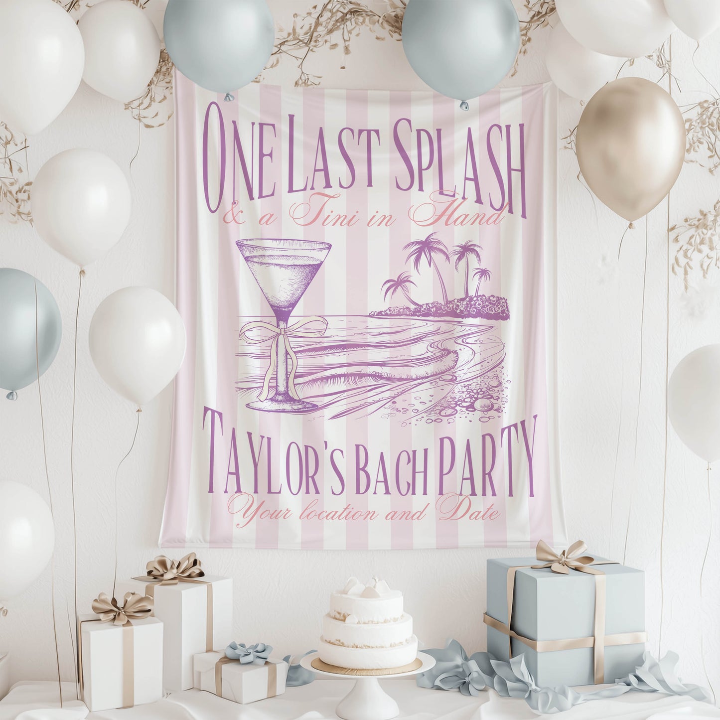 Beach Bachelorette Banner – Custom Bach Décor | #73
