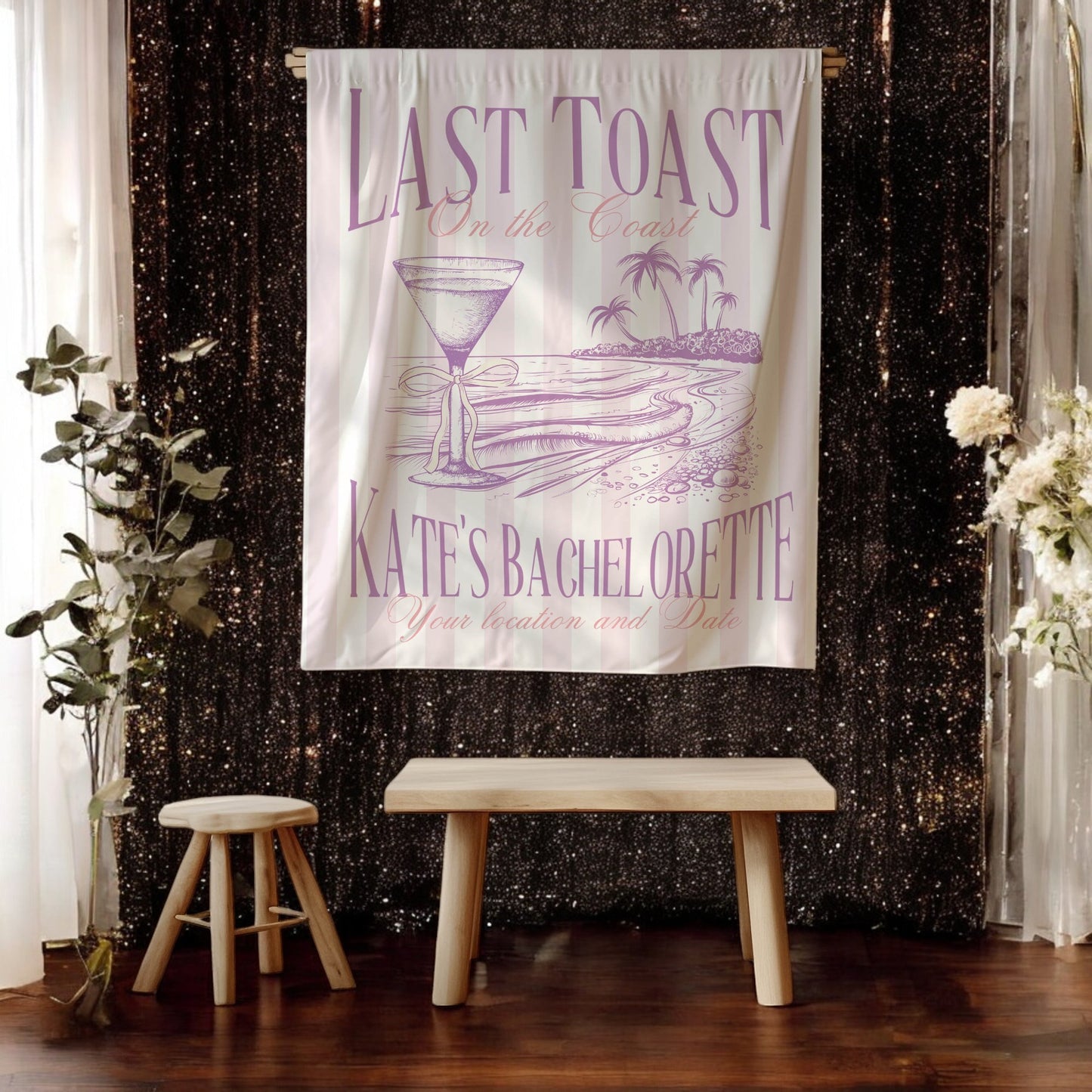 Beach Bachelorette Banner – Custom Bach Décor | #73