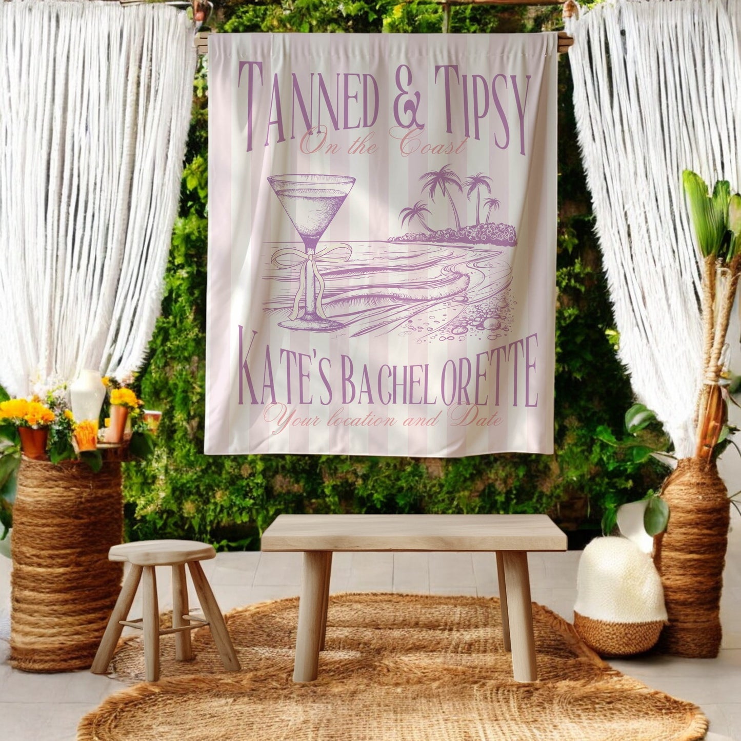 Beach Bachelorette Banner – Custom Bach Décor | #73