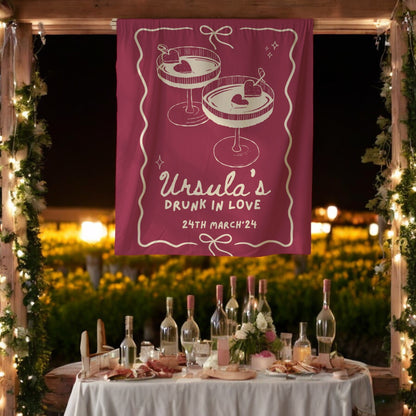 Cocktail Bachelorette Banner – Custom Bach Décor | #74
