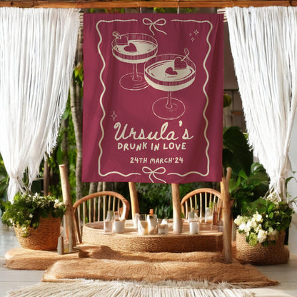 Cocktail Bachelorette Banner – Custom Bach Décor | #74