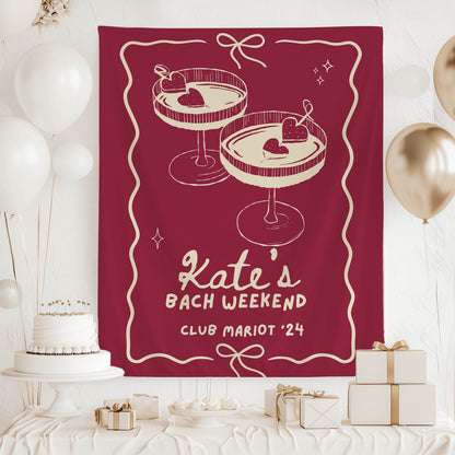 Cocktail Bachelorette Banner – Custom Bach Décor | #74