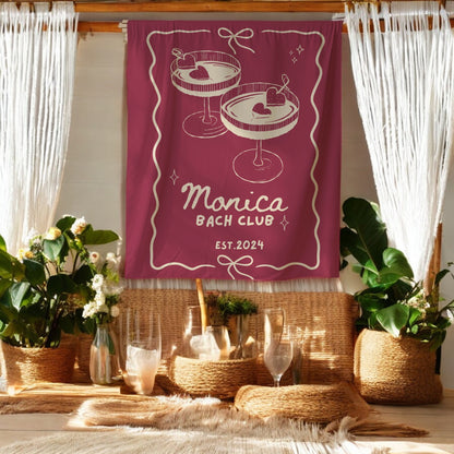 Cocktail Bachelorette Banner – Custom Bach Décor | #74