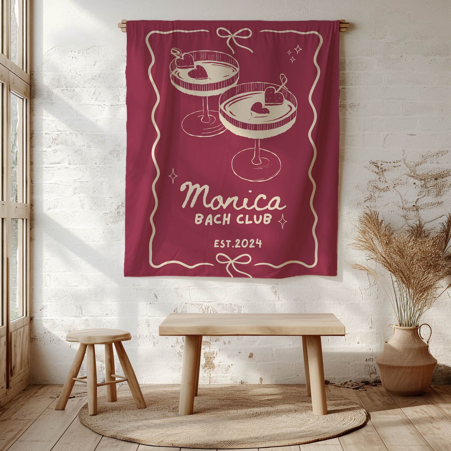 Cocktail Bachelorette Banner – Custom Bach Décor | #74
