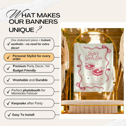 Cocktail Bachelorette Banner – Custom Bach Décor | #77