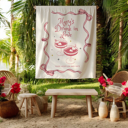 Cocktail Bachelorette Banner – Custom Bach Decor for Martinis, Glam & Celebration