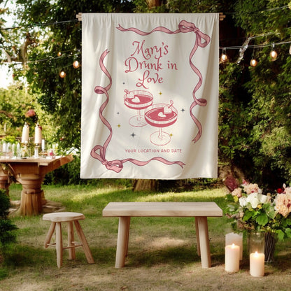 Cocktail Bachelorette Banner – Custom Bach Décor | #77