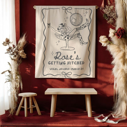 Disco Cowgirl Bachelorette Banner – Custom Bach Décor | #78