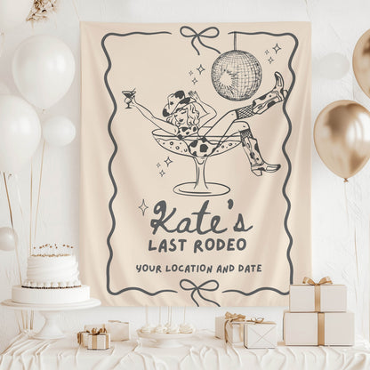 Disco Cowgirl Bachelorette Banner – Custom Bach Décor | #78