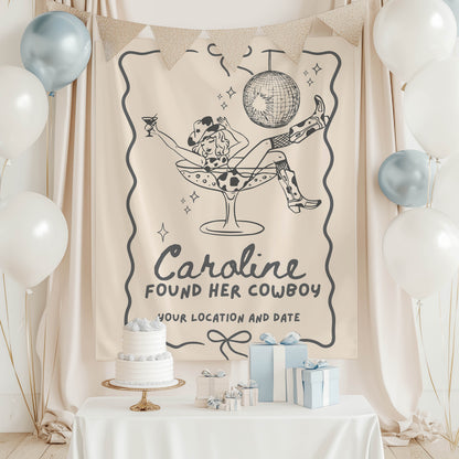 Disco Cowgirl Bachelorette Banner – Custom Bach Décor | #78