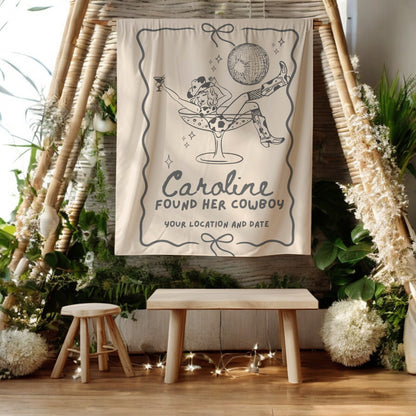 Disco Cowgirl Bachelorette Banner – Custom Bach Décor | #78