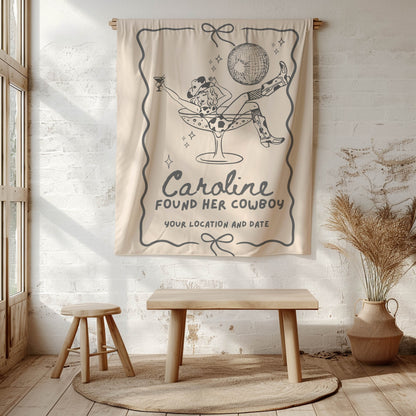 Disco Cowgirl Bachelorette Banner – Custom Bach Décor | #78