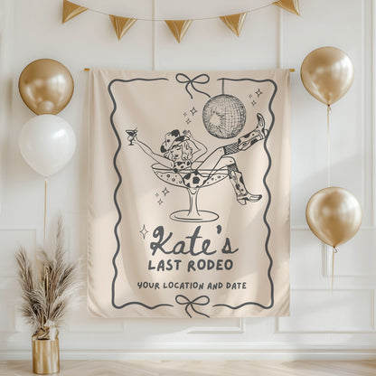 Disco Cowgirl Bachelorette Banner – Custom Bach Décor | #78