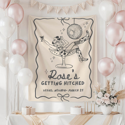 Disco Cowgirl Bachelorette Banner – Custom Bach Décor | #78