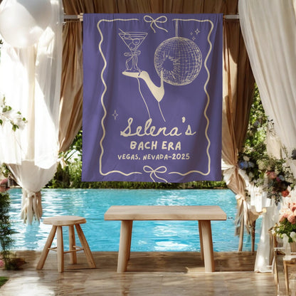 Disco Cocktail Bachelorette Banner – Custom Bach Décor | #79