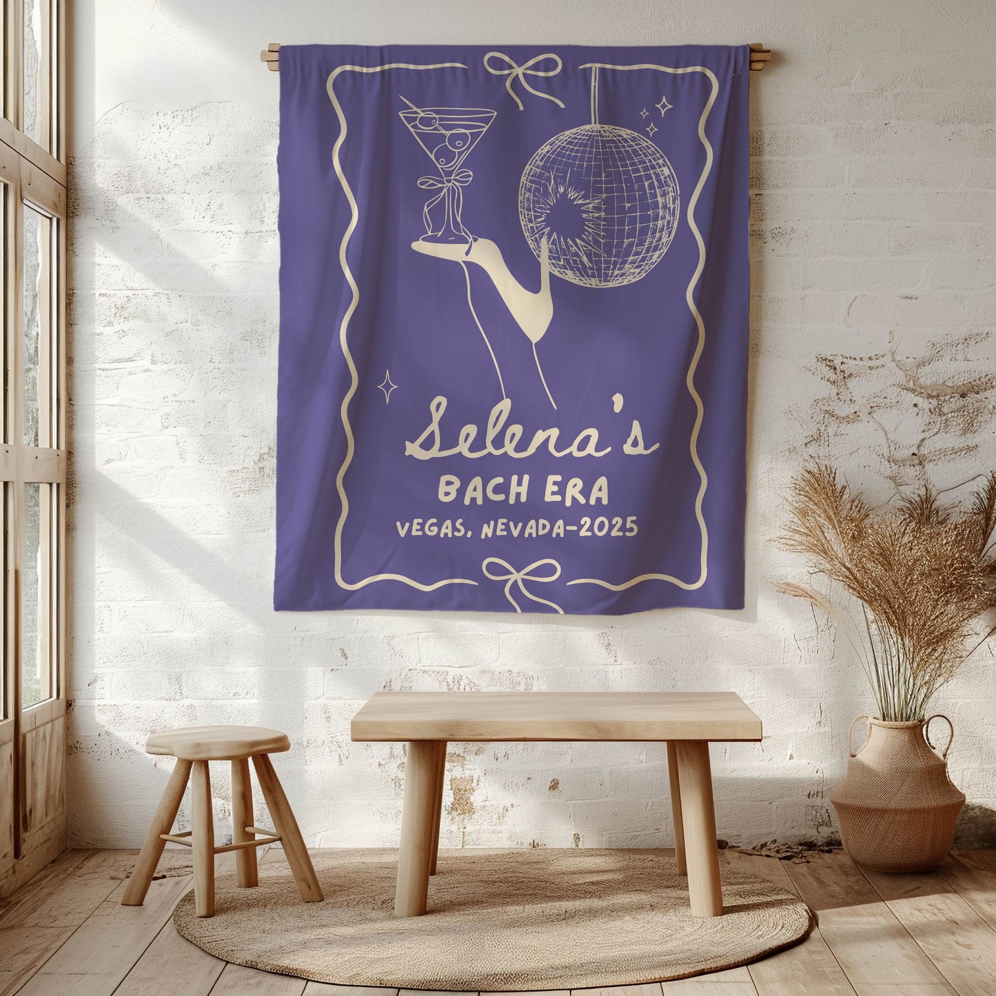 Disco Cocktail Bachelorette Banner – Custom Bach Décor | #79