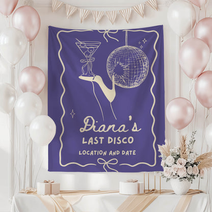 Disco Cocktail Bachelorette Banner – Custom Bach Décor | #79