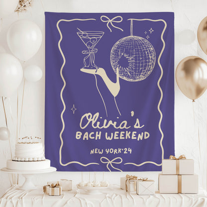 Disco Cocktail Bachelorette Banner – Custom Bach Décor | #79