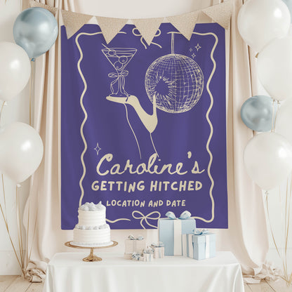 Disco Cocktail Bachelorette Banner – Custom Bach Décor | #79