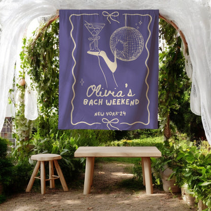 Disco Cocktail Bachelorette Banner – Custom Bach Décor | #79