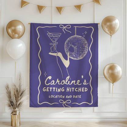 Disco Cocktail Bachelorette Banner – Custom Bach Décor | #79