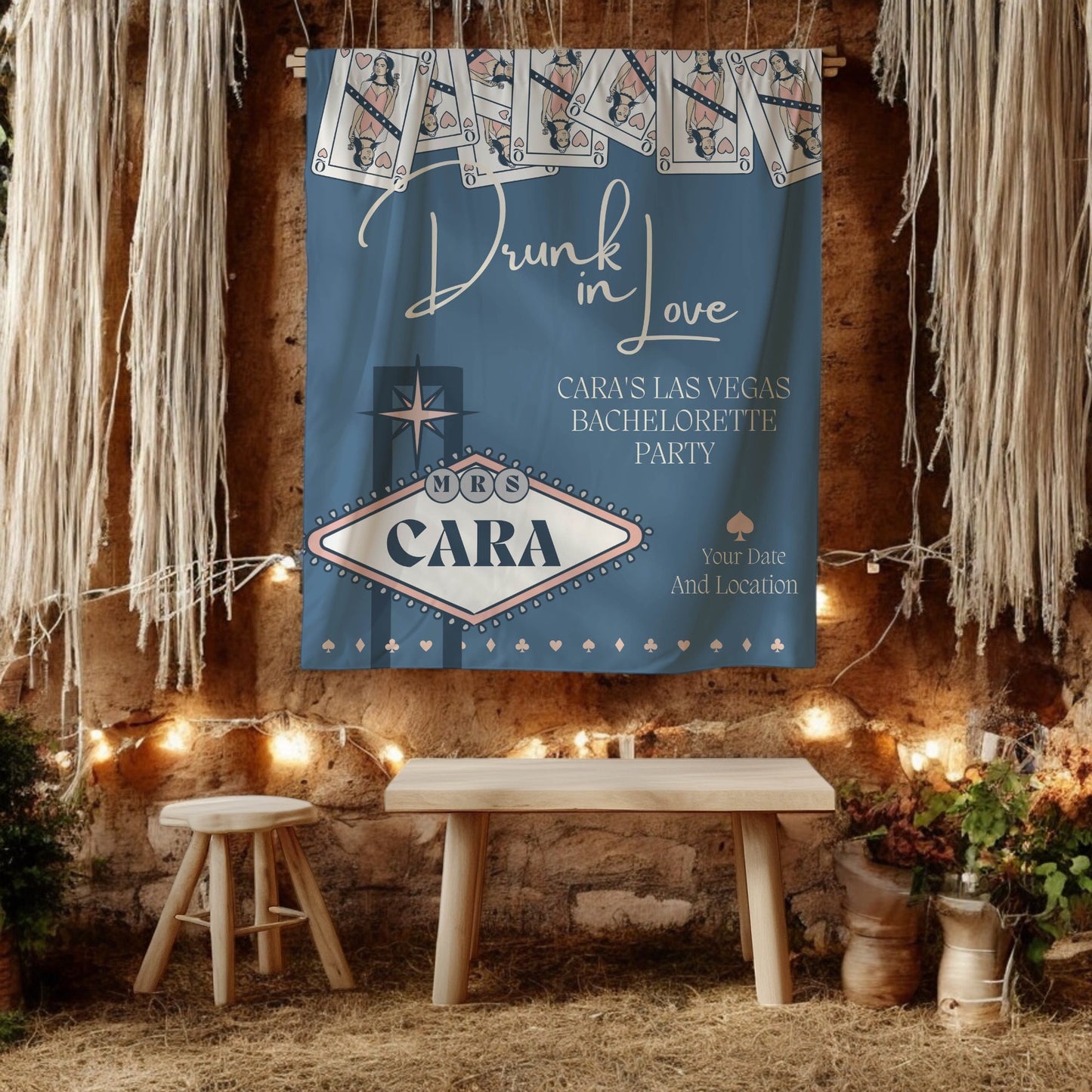 Vegas Casino Bachelorette Banner – Custom Bach Décor | #7