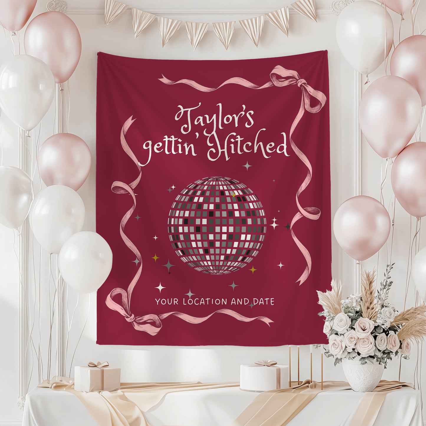 Disco Bachelorette Banner – Custom Bach Décor | #80