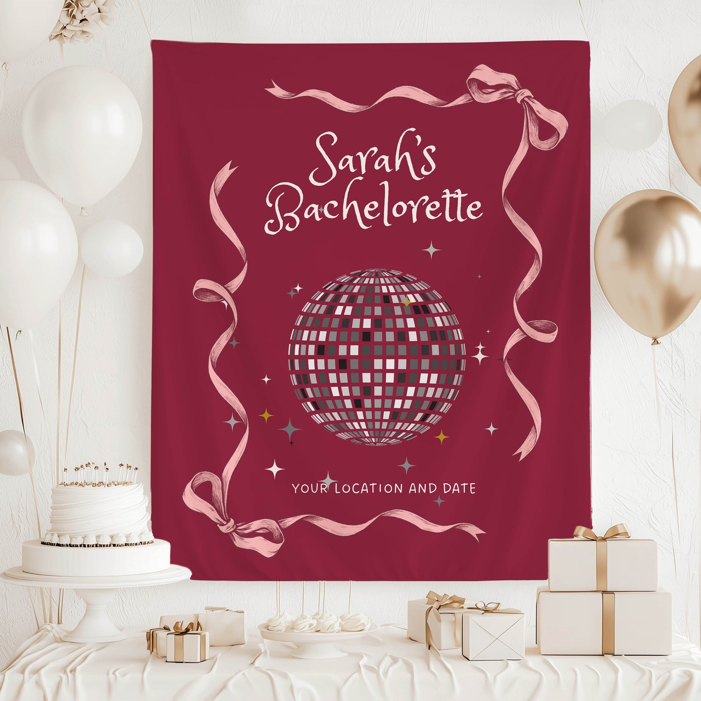 Disco Bachelorette Banner – Custom Bach Décor | #80