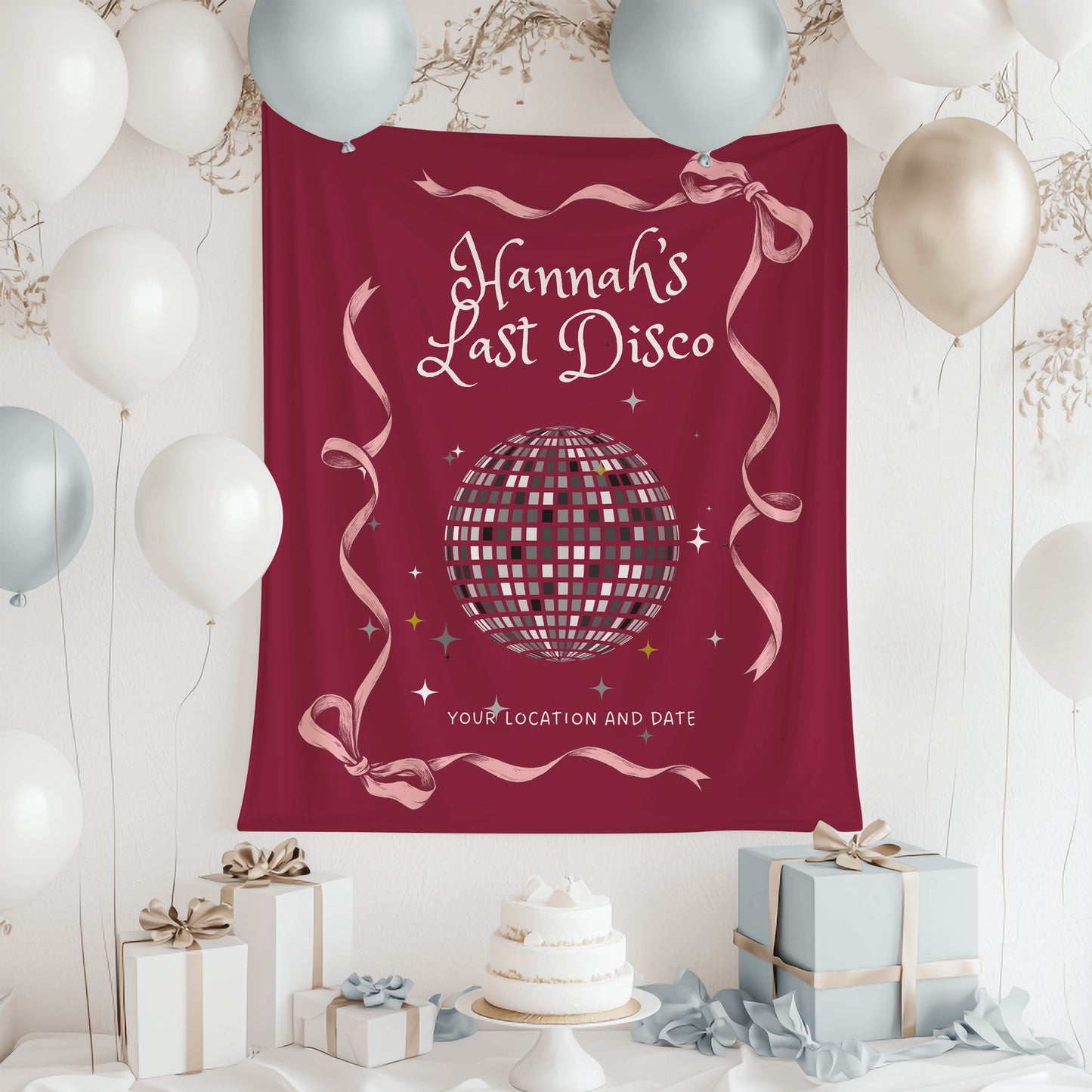 Disco Bachelorette Banner – Custom Bach Décor | #80