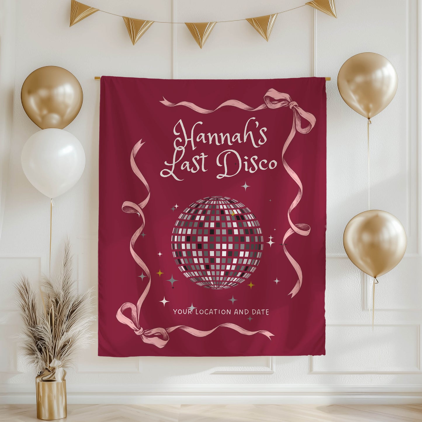 Disco Bachelorette Banner – Custom Bach Décor | #80