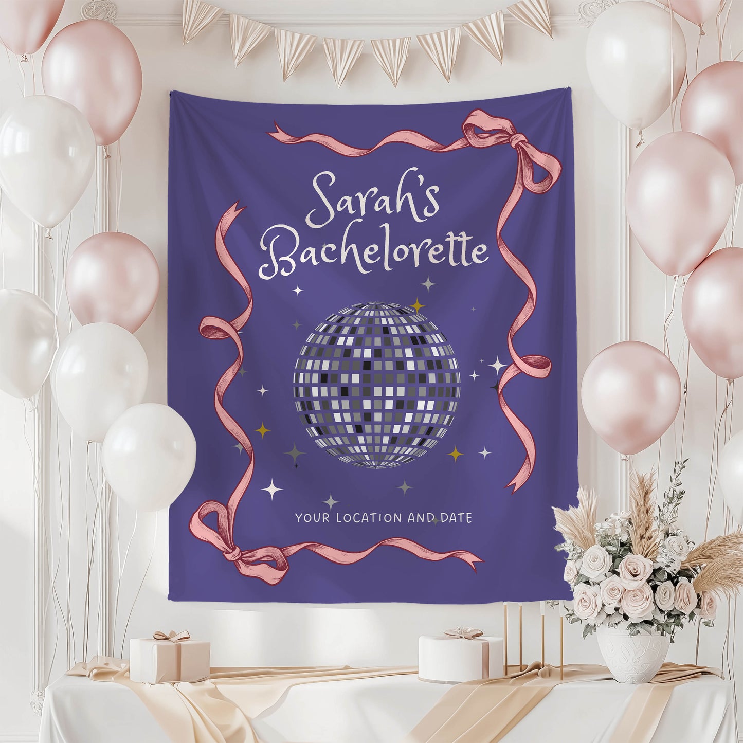 Disco Bachelorette Banner – Custom Bach Décor | #81