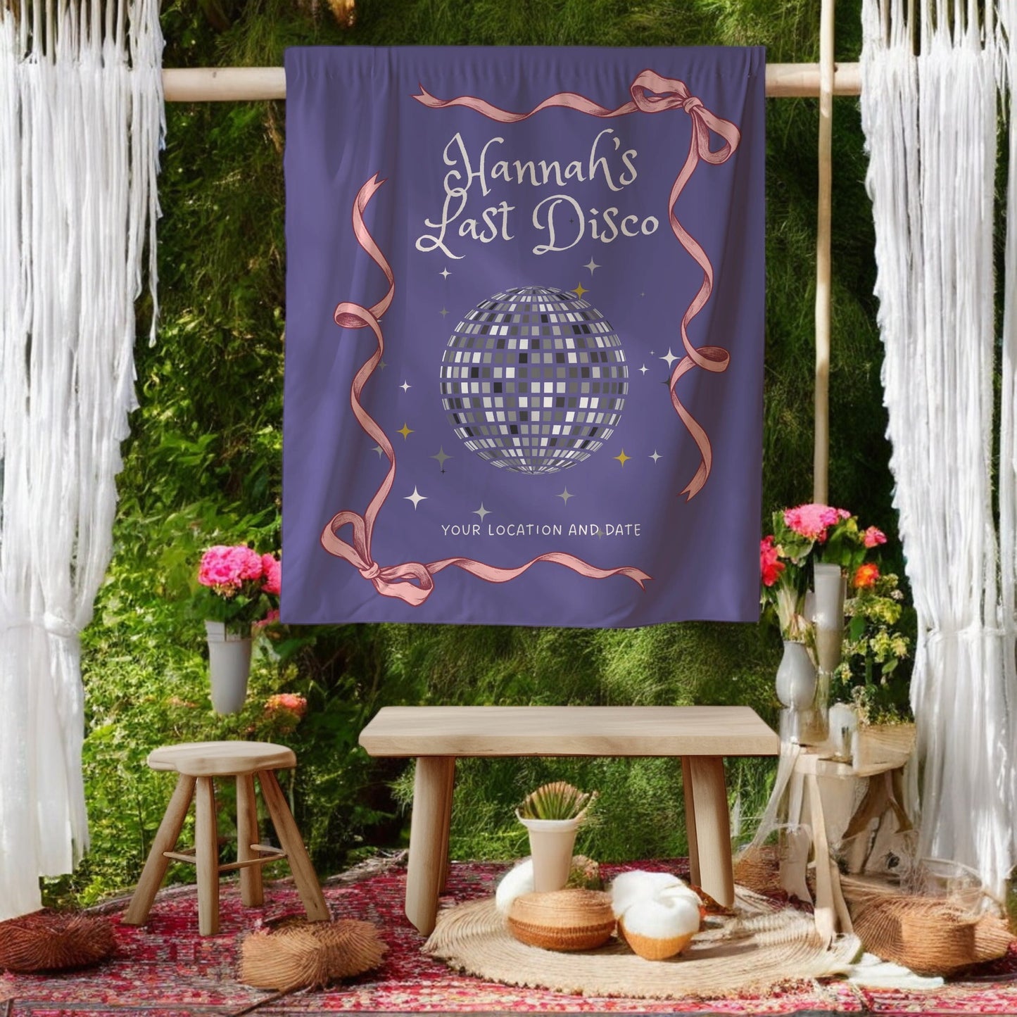 Disco Bachelorette Banner – Custom Bach Décor | #81