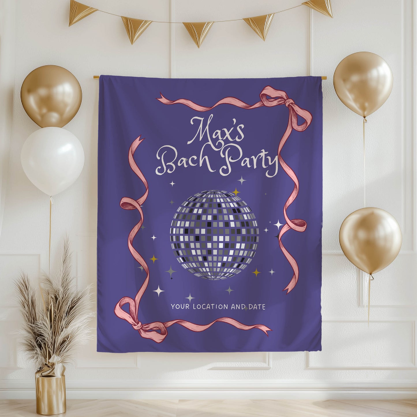 Disco Bachelorette Banner – Custom Bach Décor | #81