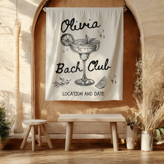 Cocktail Bachelorette Banner – Custom Bach Décor | #82