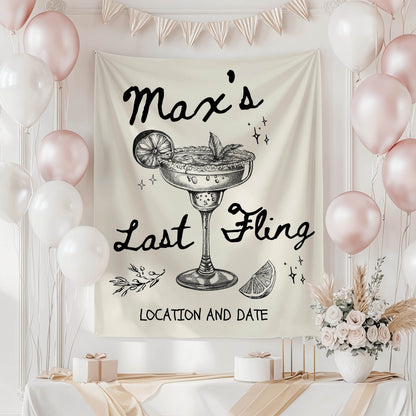 Cocktail Bachelorette Banner – Custom Bach Décor | #82