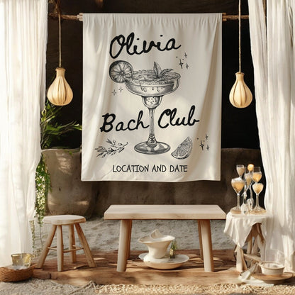 Cocktail Bachelorette Banner – Custom Bach Décor | #82