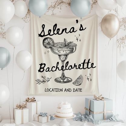 Cocktail Bachelorette Banner – Custom Bach Décor | #82