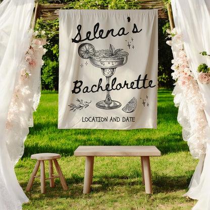 Cocktail Bachelorette Banner – Custom Bach Décor | #82