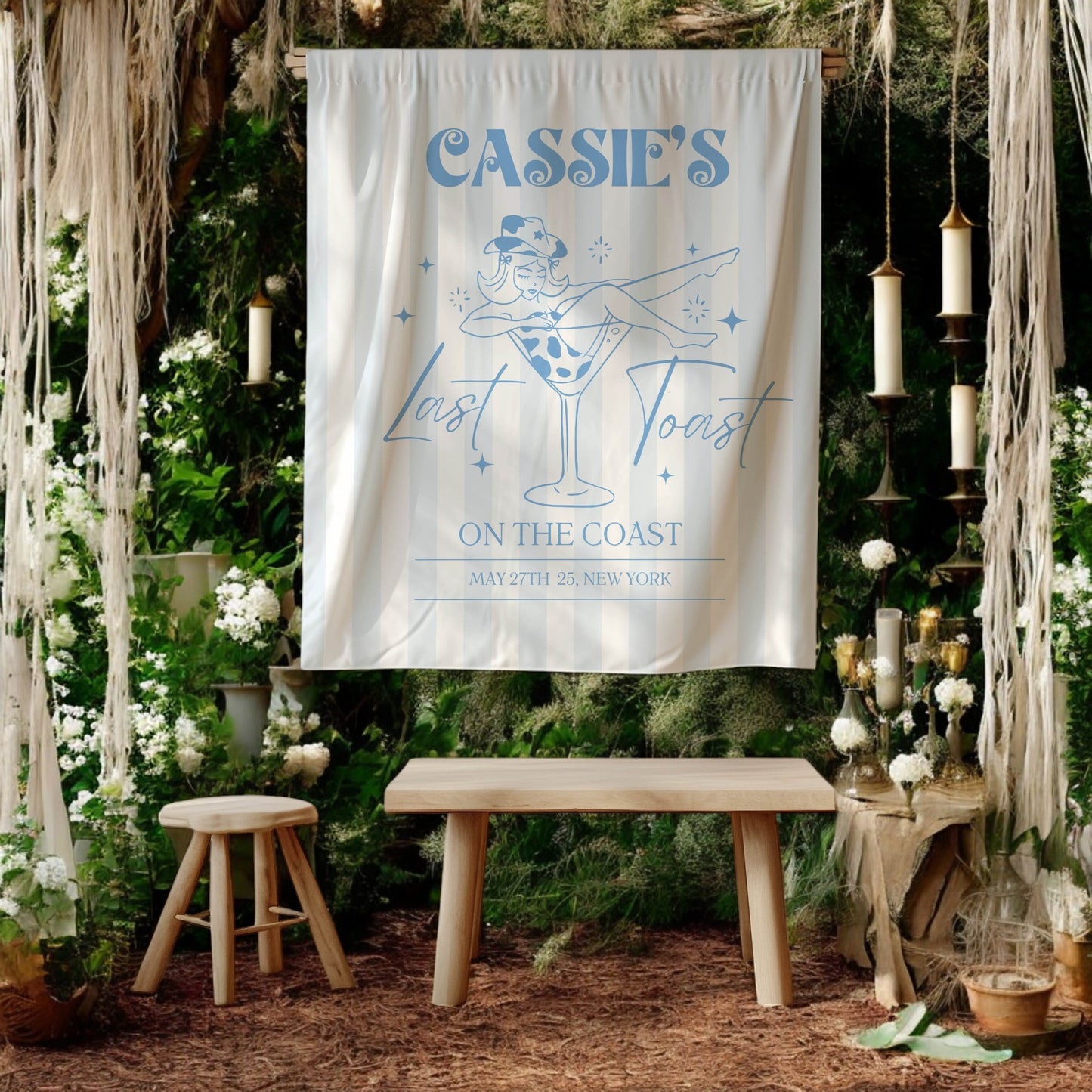 Disco Cowgirl Bachelorette Banner – Custom Bach Décor | #83