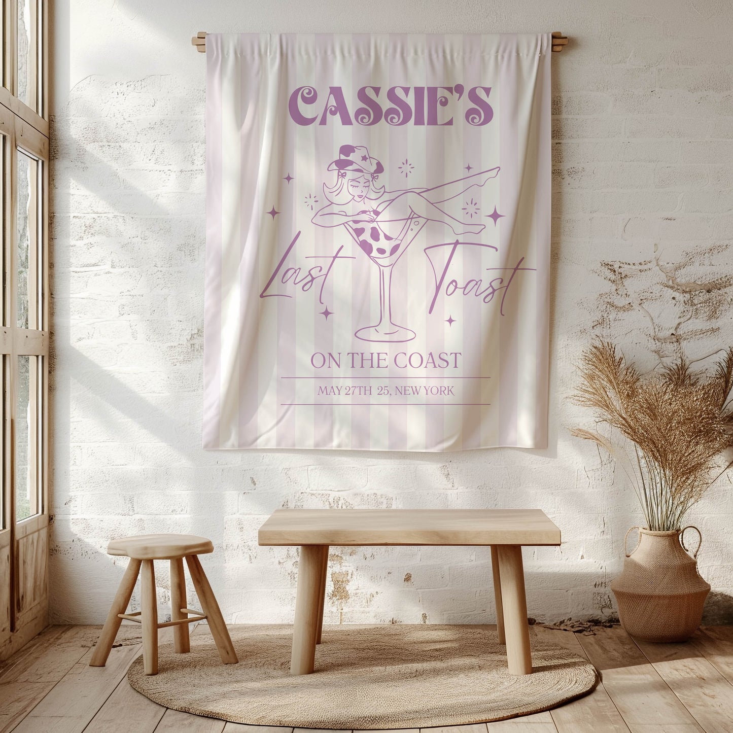 Disco Cowgirl Bachelorette Banner – Custom Bach Décor | #83