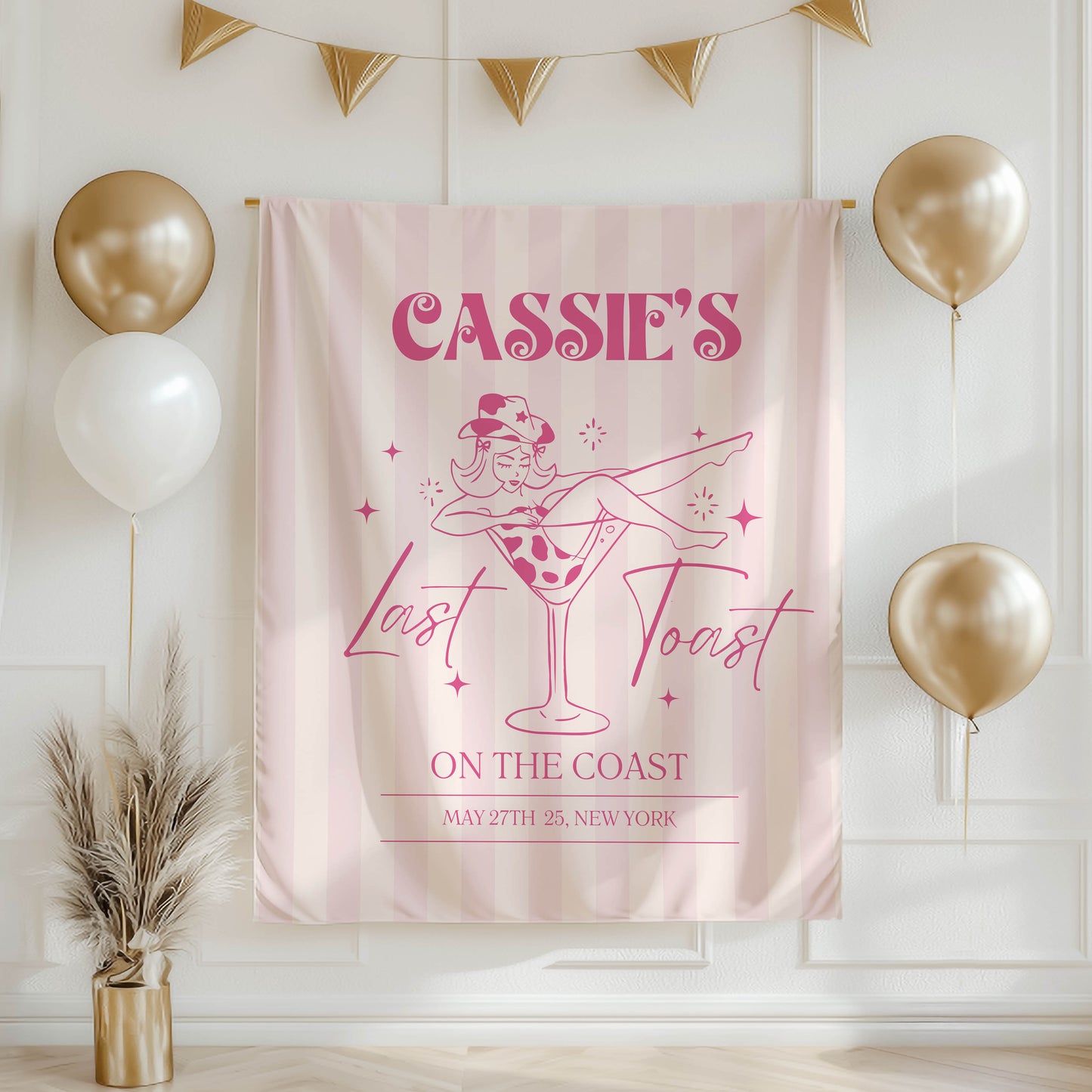 Disco Cowgirl Bachelorette Banner – Custom Bach Décor | #83