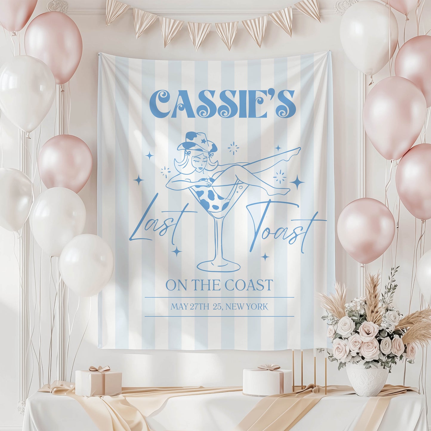 Disco Cowgirl Bachelorette Banner – Custom Bach Décor | #83