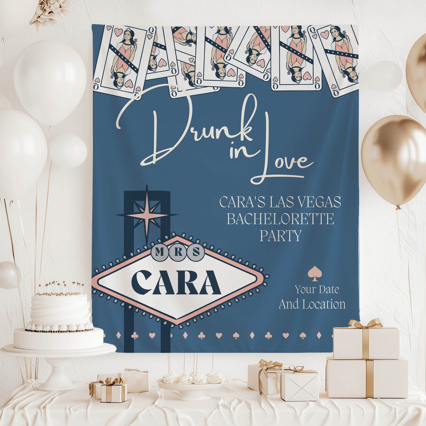 Vegas Casino Bachelorette Banner – Custom Bach Décor | #7
