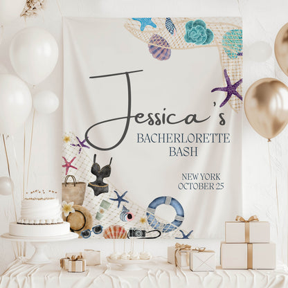 Coastal Bachelorette Sign– Custom Bach Décor | #08