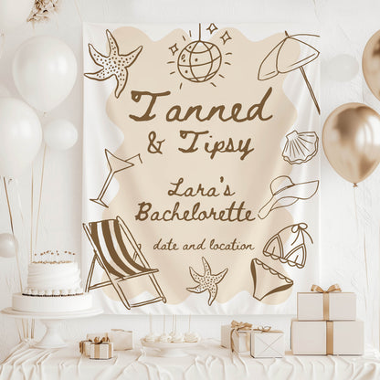 Pool Party and Beach Bachelorette Banner – Custom Bach Décor | #04