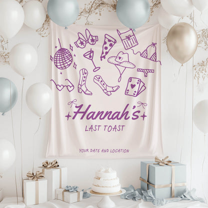 Trendy Mix theme Bachelorette Banner – Custom Bach Décor | #10