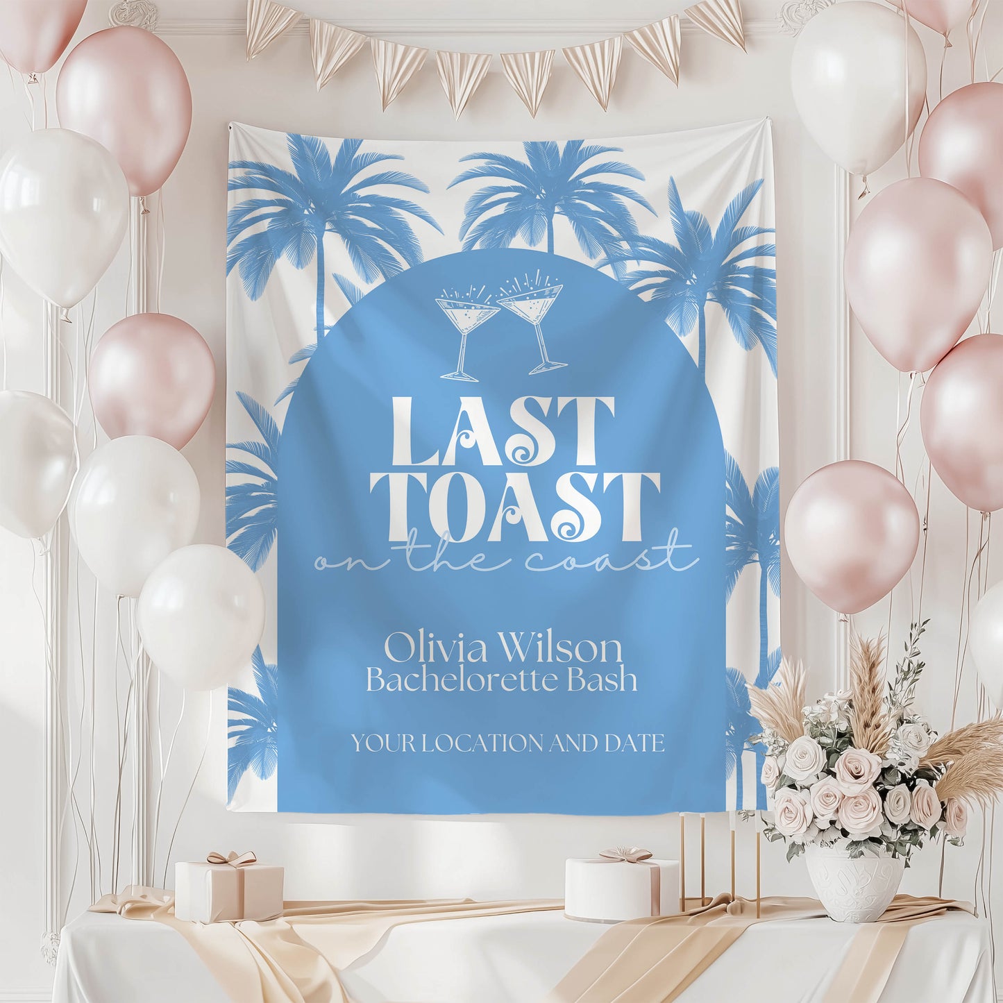 Tropical Bachelorette Sign – Custom Bach Décor | #05