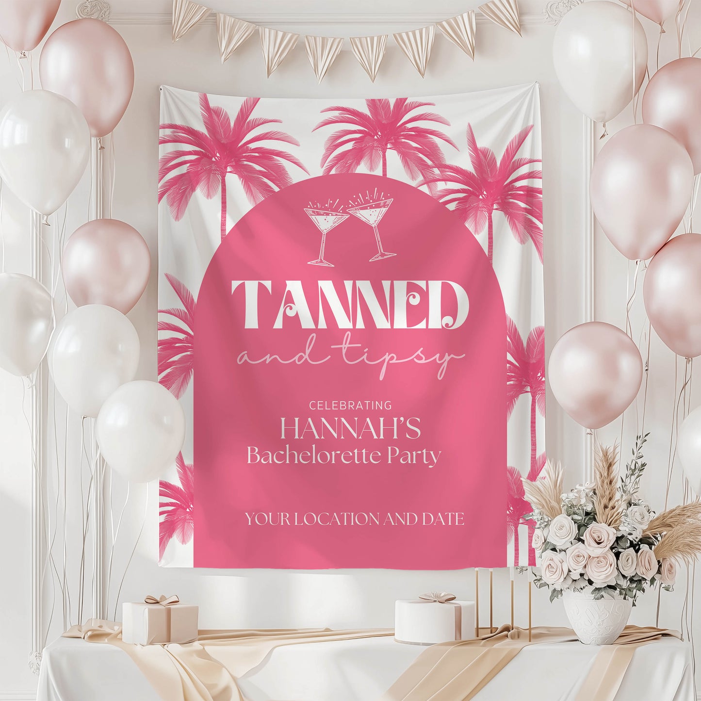 Tropical Bachelorette Sign – Custom Bach Décor | #05